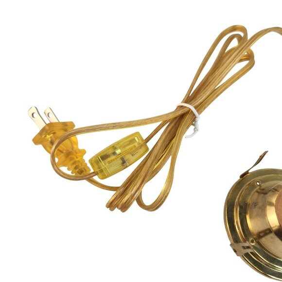 Electric Wiring Lamp Kit With Socket & Cord Set For DIY Lamp Crafting Gold Finis - Picture 6 of 7